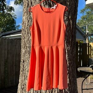 Diane von Furstenberg coral dress, size 10